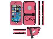 Apple iPhone 6 6s Premium Waterproof Shockproof Dirt Snow Proof Case Cover Infinity Love for Soccer Pink