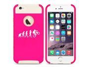 Apple iPhone 5c Shockproof Impact Hard Case Cover Evolution BMX Bike Hot Pink White