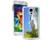 Samsung Galaxy S5 Hard Back Case Cover Tropical Vacation Cruise Ship White