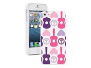 Apple iPhone 6 6s Hard Back Case Cover Heart Peace Guitar Design (White) Apple iPhone 6 6s Hard Back Case Cover Heart Peace Guitar Design (White)