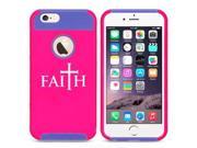 Apple iPhone 5 5s Shockproof Impact Hard Case Cover Faith Cross Hot Pink Blue