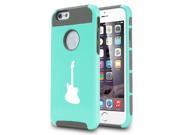Apple iPhone 5c Shockproof Impact Hard Case Cover Bass Guitar Teal