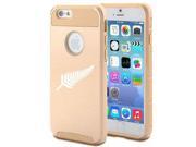 Apple iPhone 6 6s Shockproof Impact Hard Case Cover New Zealand Silver Fern Gold