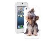 Apple iPhone 6 6s Hard Back Case Cover Cute Yorkshire Terrier Dog White