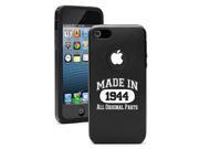 Apple iPhone 5 5s Aluminum Silicone Dual Layer Hard Case Cover Made In 1944 70th Birthday Black