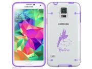Purple Samsung Galaxy Ultra Thin Transparent Clear Hard TPU Case Cover Fairy Believe Purple for S3