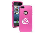Apple iPhone 4 4s Aluminum Silicone Dual Layer Hard Case Cover Stand Up Paddle Board Surf Hot Pink