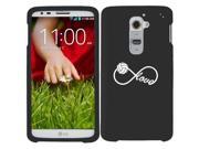 LG G2 Verizon Snap On 2 Piece Rubber Hard Case Cover Infinity Infinite Love for Volleyball Black