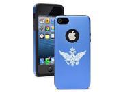 Apple iPhone 5 5s Aluminum Silicone Dual Layer Hard Case Cover Russia Russian Eagle Blue