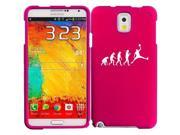 Samsung Galaxy Note 4 Snap On 2 Piece Rubber Hard Case Cover Evolution Basketball Hot Pink