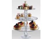 Artland Simplicity Cake Stand Set Glass Pedestal