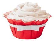 Wilton Baking Cups Ruffled Red w Bow
