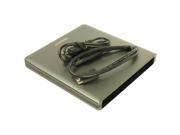 Pawtec Luxury Slim Aluminum USB 3.0 External Enclosure For Optical SATA Drive Blu Ray DVD MAC PC Gray Edition