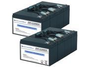 Powerwarehouse APC SU1400RM UPS Battery Premium Powerwarehouse 12V Lead Acid Battery Catridge 8 2 Pack