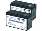 Powerwarehouse APC Back UPS DL650T UPS Battery Premium Powerwarehouse 12V Lead Acid Battery Catridge 17 2 Pack