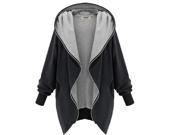 Women New Hoodie Spring Autumn Cardigan Jacket Black S M L XL XXL