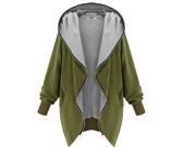 Womens Hooded Zip up Sweatshirt Coat Jacket Green Size S XXL