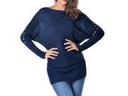 Women s Baggy Knitted Pullover Long Sleeve Dolman Loose Jumper Top Sweater XS XXL
