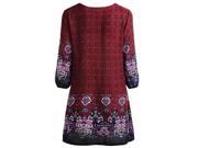 Women s Floral Printed Long Tunic Dress Party Date Sundress S XL