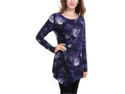 Women s Floral Flared Mini Dress Casual Slouchy Blouse Size S XXL