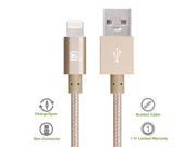 LAX Apple MFi Certified Lightning to USB Braided Strong Cable for Charge and Sync 1 Feet 4 Feet 6 Feet 10 Feet for iPhone 5s 5 SE 6 6s 6 Plus 6S Plus 7 7