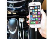 LAX High Speed 3 Port 5.1A USB Car Charger for iPhone iPad iPod Android and Smartphones