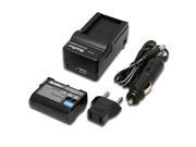 Maximal Power FC500 NIK ENEL15 DB NIK EN EL15 Nikon Battery Charger and Fully Decoded Replacement Battery Black