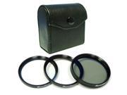 Maximal Power 49mm Lens Filter Kit Includes Circular Polarizer UV and Star Lens Filter Kit for 49mm Camera Lens Black