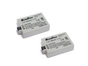 MaximalPower 2PCS Replacement Battery for Canon LP E5 EOS Rebel XSi XS T1i EOS 450D EOS 500D and EOS 1000D Camera DB CAN LP E5 X2