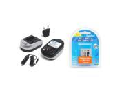 Maximal Power FC600 CAN NB 5L and DB CAN NB5L Camera Battery and Charger Combo for Canon NB 5L NB5L Powershot SD900 SD950 SD970 Black Silver