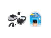 Maximal Power FC600 CAN NB 3L and DB CAN NB3L Camera Battery and Charger Combo for Canon NB3L NB 3L PowerShot SD20 SD500 SD550 Black Silver