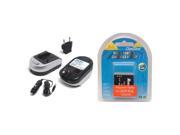Maximal Power FC600 CAN NB 4L 6L and DB CAN NB6L Camera Battery and Charger Combo for Canon NB 6L NB6L SD1300 SD770 IS Black Silver