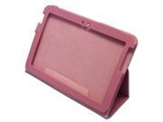 Maximal Power Pink Leather Folio Case for Samsung GALAXY TAB 2 10.1 P5100 Series POU SAM Tab2 10.1 PK