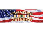 ClearVue Graphics Window Graphic 20x65 Desert Storm Veteran MIL 054 20 65