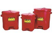 EAGLE 933 FL Oily Waste Can 6 Gal. Poly Red