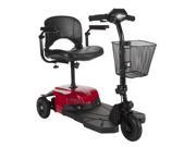 Drive Medical BOBCATX3 Bobcat X3 Compact Transportable Power Mobility Scooter 3 Wheel Red Black