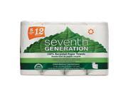 Seventh Generation 13739 100% Recycled Paper Towel Rolls 2 Ply 11 x 5.4 Sheets 156 Sheets RL 32RL CT