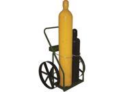 Saf T Cart 873 20 Saf T Cart 400 lb Dual Cylinder Cart With 20 X 2 1 2 SC 13 Steel Wheels Continuous Handle And 13