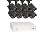Q See 8 Channel AHD Surveillance DVR w 1TB HDD and 8 x 720P Day Night In Outdoor Security Cameras QTH8 8Z3 1