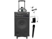 Pyle Pyle Pro PWMA890UI 500 Watt Dual Channel Wireless Rechageable Portable Pa System