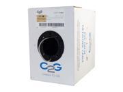 C2G Cables To Go 56001 500ft Cat5e Bulk Unshielded UTP Network Cable with Solid Conductors Plenum CMP Rated