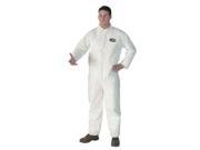 Kimberly Clark KCC 44325 A40 Elastic Cuff Hooded Coveralls White 2X Large 25 Case