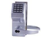 Alarm Lock DL2775IC US26D Electronic Keyless Lock Office with Key Override Satin Chrome Series DL2700