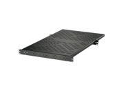C2G Cables To Go 14628 C2G 4 Point Equipment Shelf with Adjustable Rear Flange 30 Deep Rack mountable Black