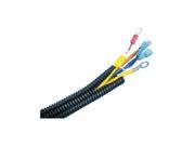 Panduit CLT75N C630 Panduit Corrugated Loom Tubing Slit Cable flexible conduit 100 ft black