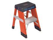 Louisville Ladder FY8002 Fiberglass Step Stool 24 Overall Height 300 lb. Load Capacity Number of Steps 2