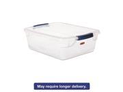 Rubbermaid FG3Q3400CLR Clever Store Snap Lid Container 18 3 4 x 23 3 4 x 12 3 8 71 qt Clear 4 CT