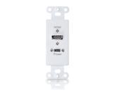 C2G (Cables To Go) / Legrand - 60174 - RapidRun HDMI Decorative Wall Plate Receiver - White - 1 Input Device - 1000 ft Range - 1 x USB - 1 x HDMI In - 4K - 4096 C2G (Cables To Go) / Legrand - 60174 - RapidRun HDMI Decorative Wall Plate Receiver - White - 1 Input Device - 1000 ft Range - 1 x USB - 1 x HDMI In - 4K - 4096