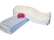 Atlas Microfiber Soft n Shiny Light BLUE Wiping Cleaning Cloth 12 Pack