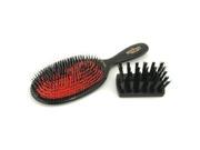 Boar Bristle Nylon Popular Mixture Bristle Nylon Hair Brush Dark Ruby 1pc